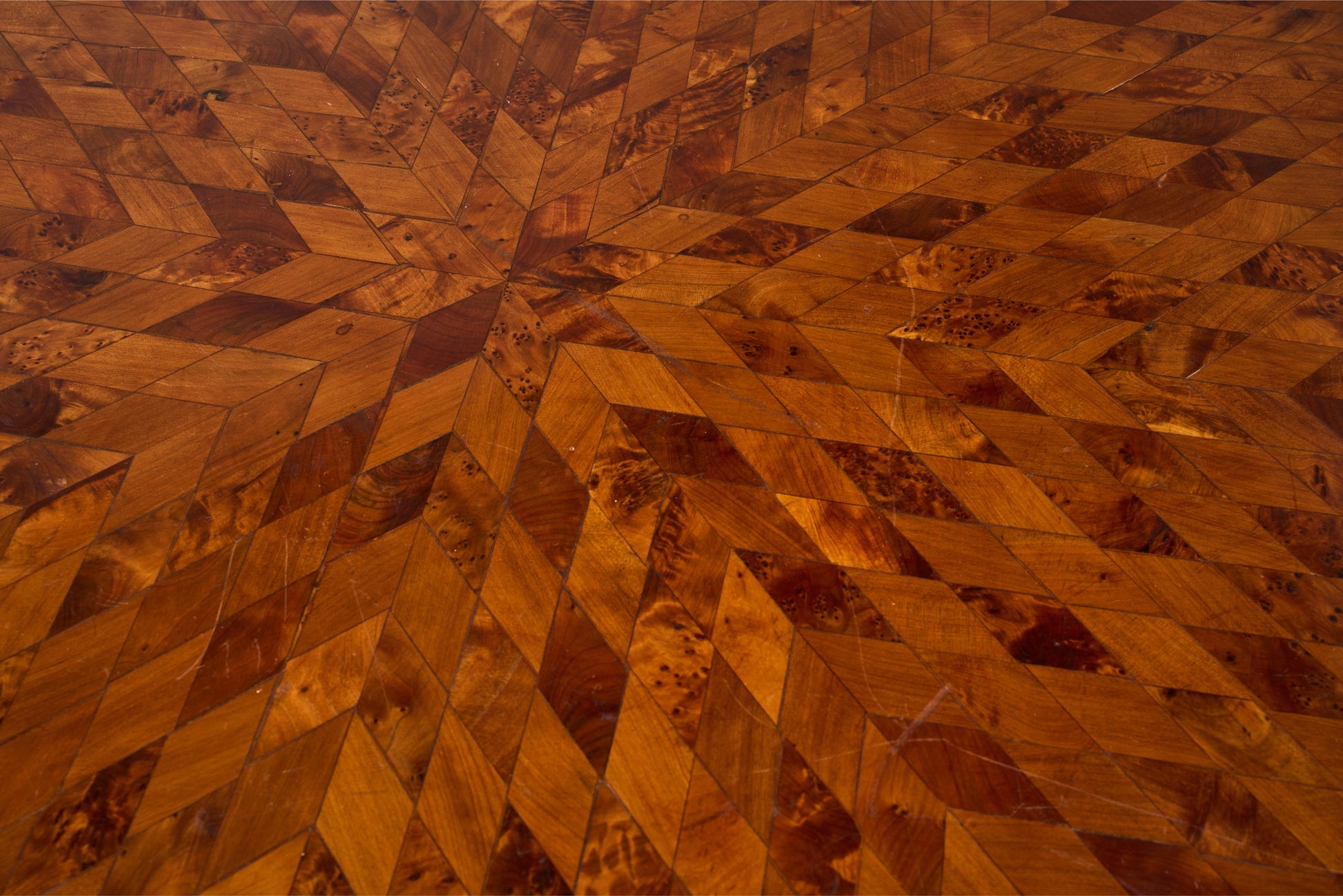 Art Deco circular marquetry inlaid centre table - TallBoy Interiors
