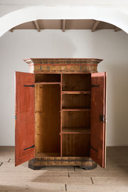 19th Century Italian painted Marriage cupboard - TallBoy Interiors
