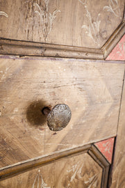 19th Century Italian painted Marriage cupboard - TallBoy Interiors