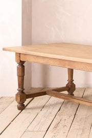 Early 20th century 3m long solid oak dining table - TallBoy Interiors