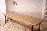 Early 20th century 3m long solid oak dining table - TallBoy Interiors