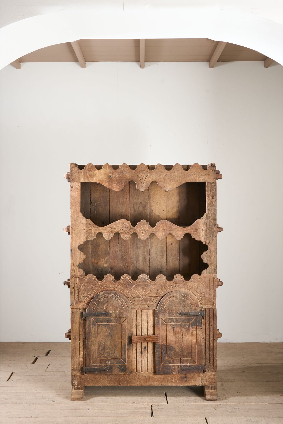 18th Century Spanish Pyrenean folk art cupboard - TallBoy Interiors