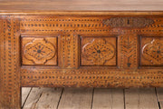 Large 18th century Marquetry coffer - TallBoy Interiors