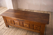 Large 18th century Marquetry coffer - TallBoy Interiors