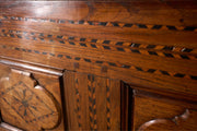 Large 18th century Marquetry coffer - TallBoy Interiors