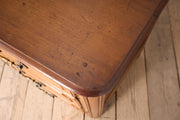 18th century Bow fronted walnut Chest of drawers