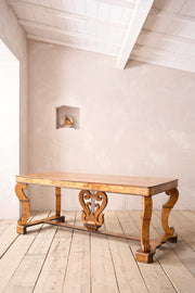 19th century Birdseye maple Biedermeier table - TallBoy Interiors