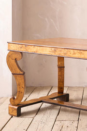 19th century Birdseye maple Biedermeier table - TallBoy Interiors