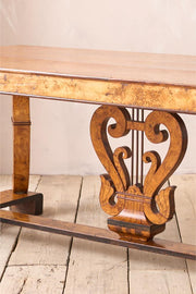 19th century Birdseye maple Biedermeier table - TallBoy Interiors