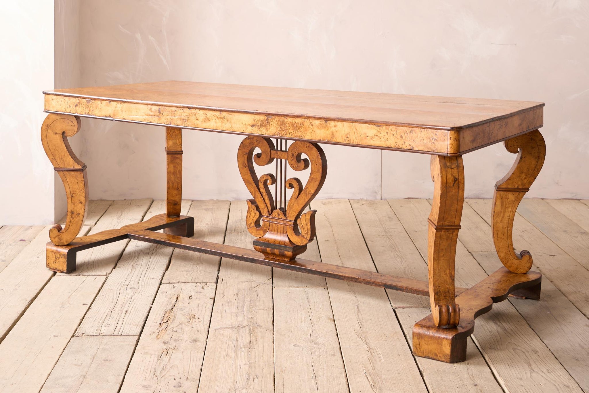 19th century Birdseye maple Biedermeier table