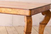 19th century Birdseye maple Biedermeier table - TallBoy Interiors