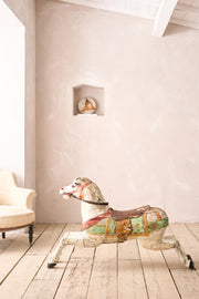 19th century Carved wooden fairground horse by Limonaire Freres Paris - TallBoy Interiors