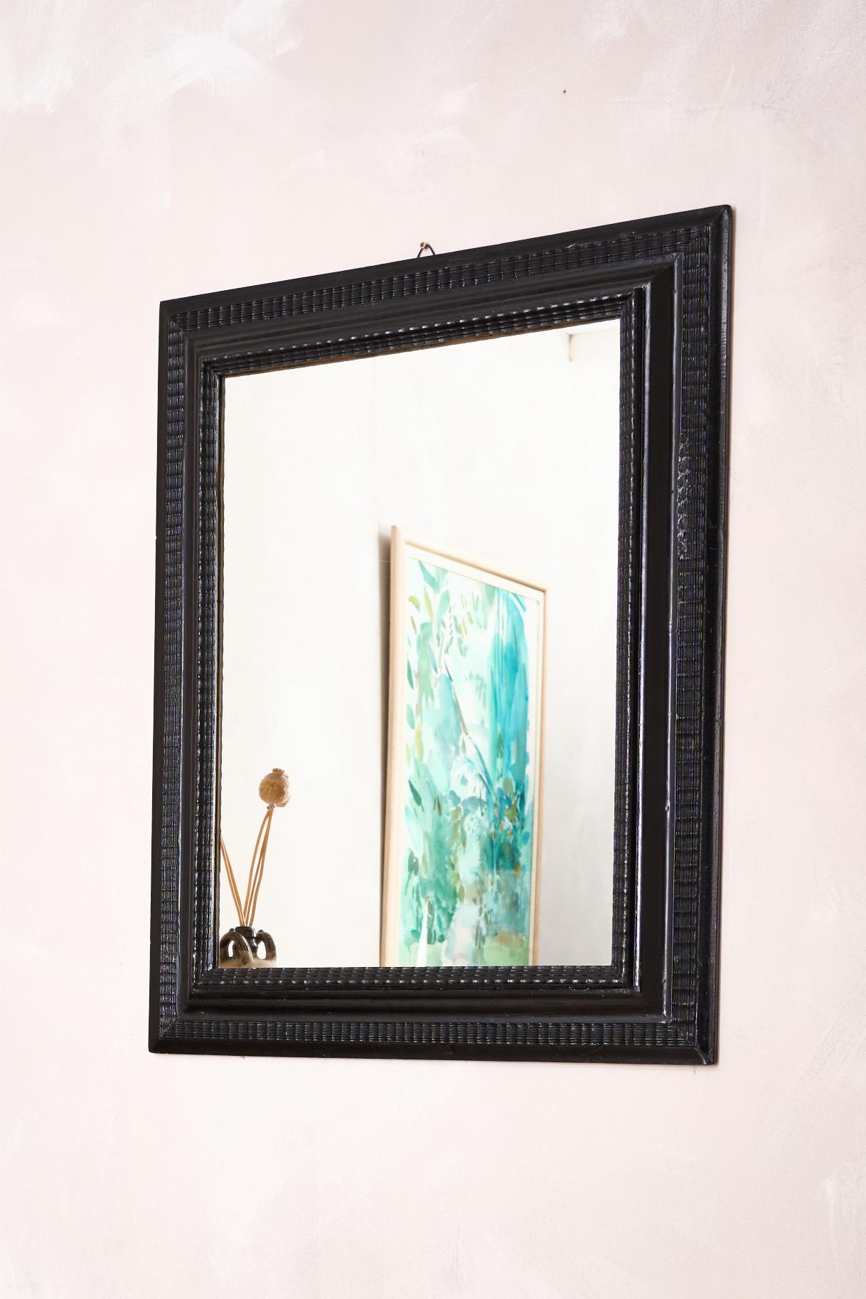 19th century Ebonised Italian mirror - No2