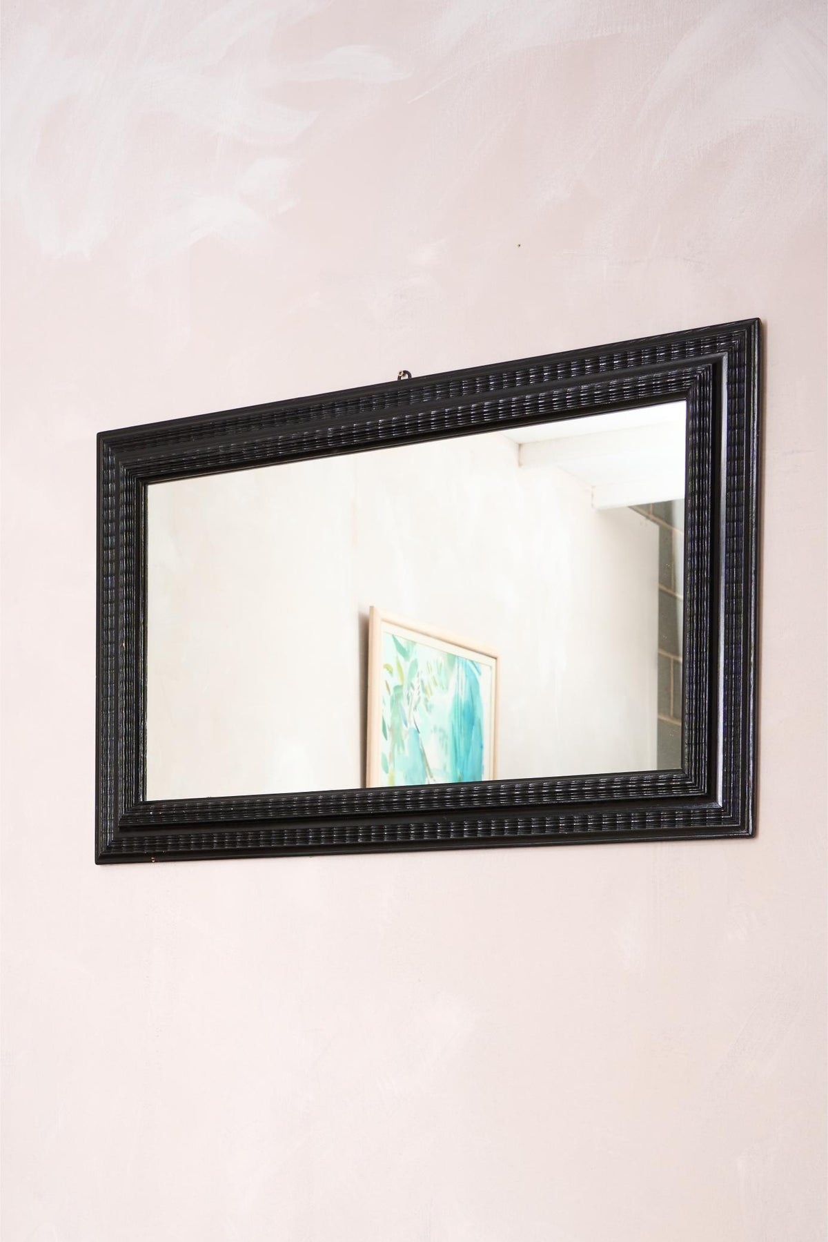 19th century ebonised Italian mirror - No3 - TallBoy Interiors