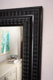 19th century ebonised Italian mirror - No3 - TallBoy Interiors