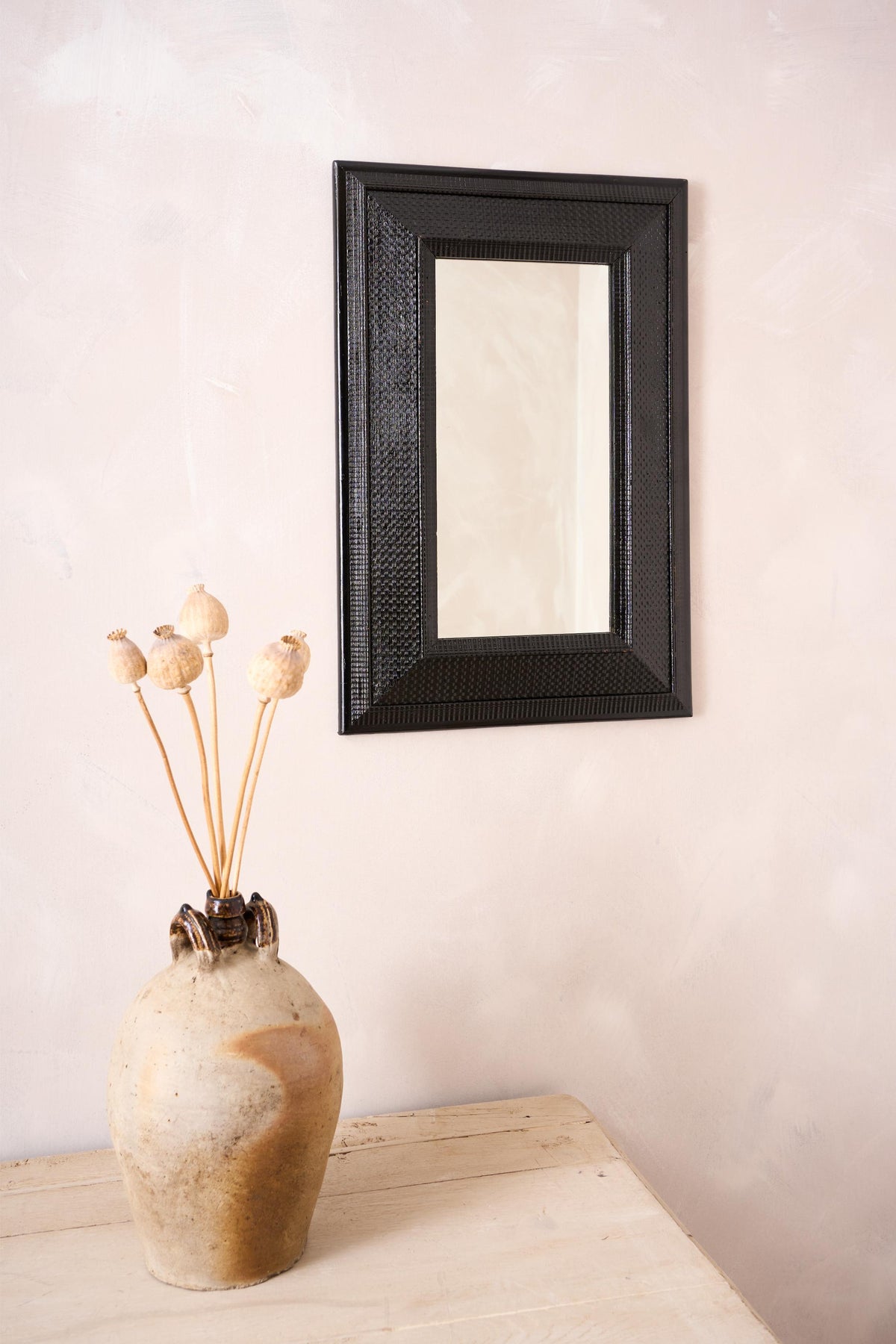 19th century Ebonised Italian mirror - No7 - TallBoy Interiors