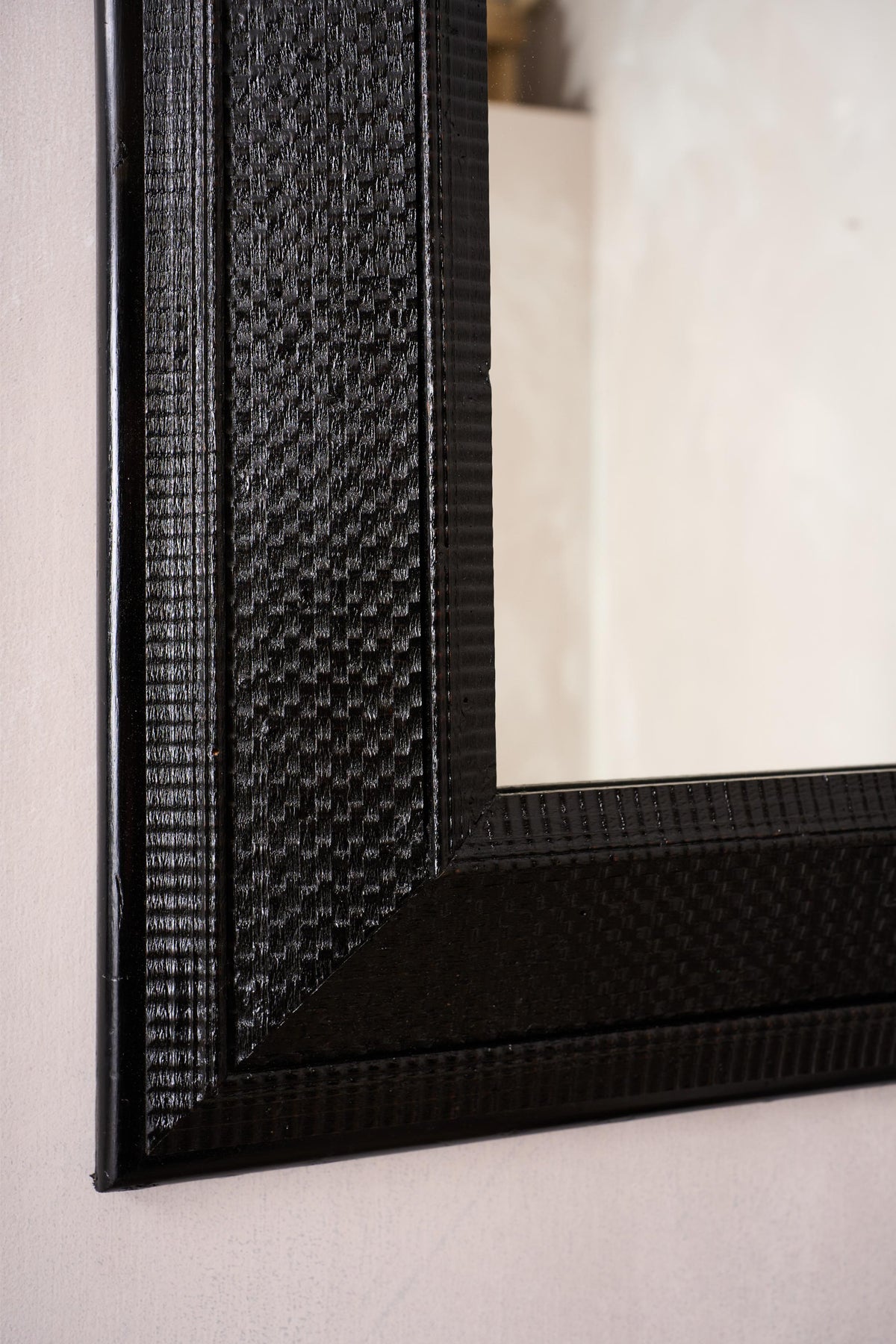 19th century Ebonised Italian mirror - No7 - TallBoy Interiors