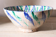 Large early 20th century French pottery bowl - TallBoy Interiors