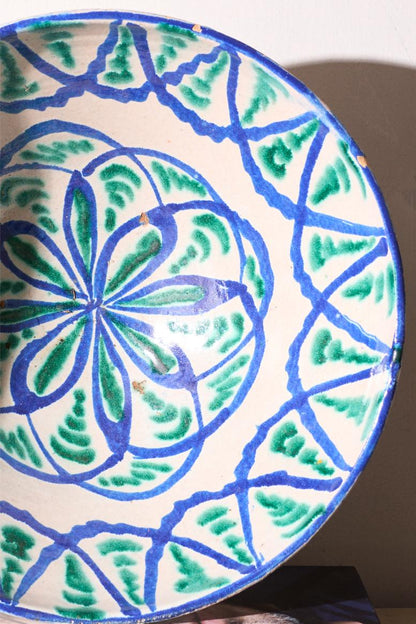 Large early 20th century French pottery bowl