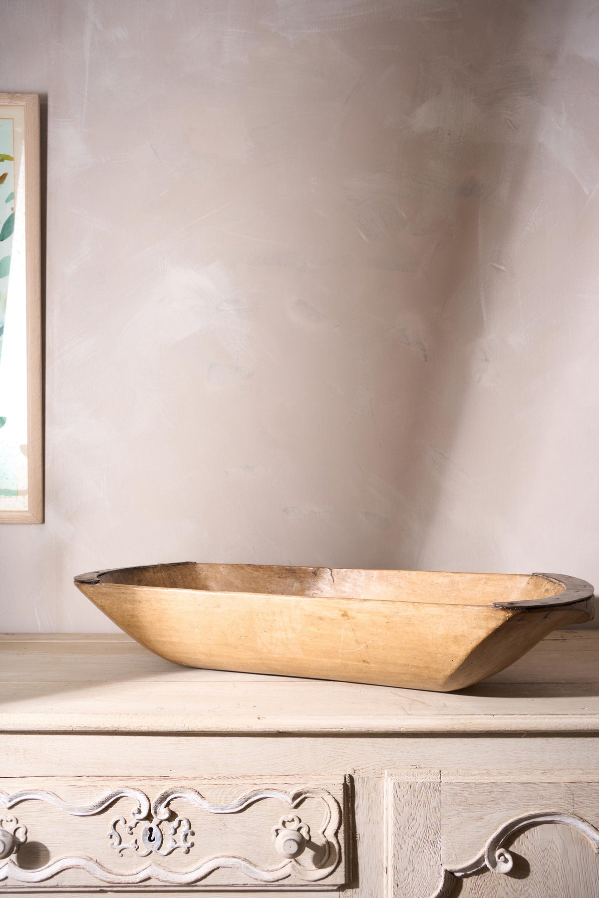 18th century English dough bowl - TallBoy Interiors