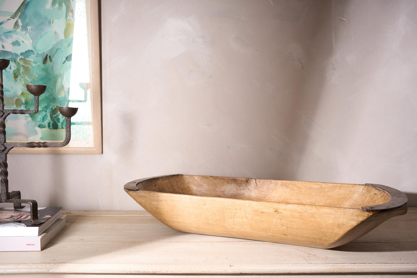 18th century English dough bowl