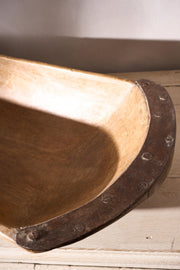 18th century English dough bowl - TallBoy Interiors