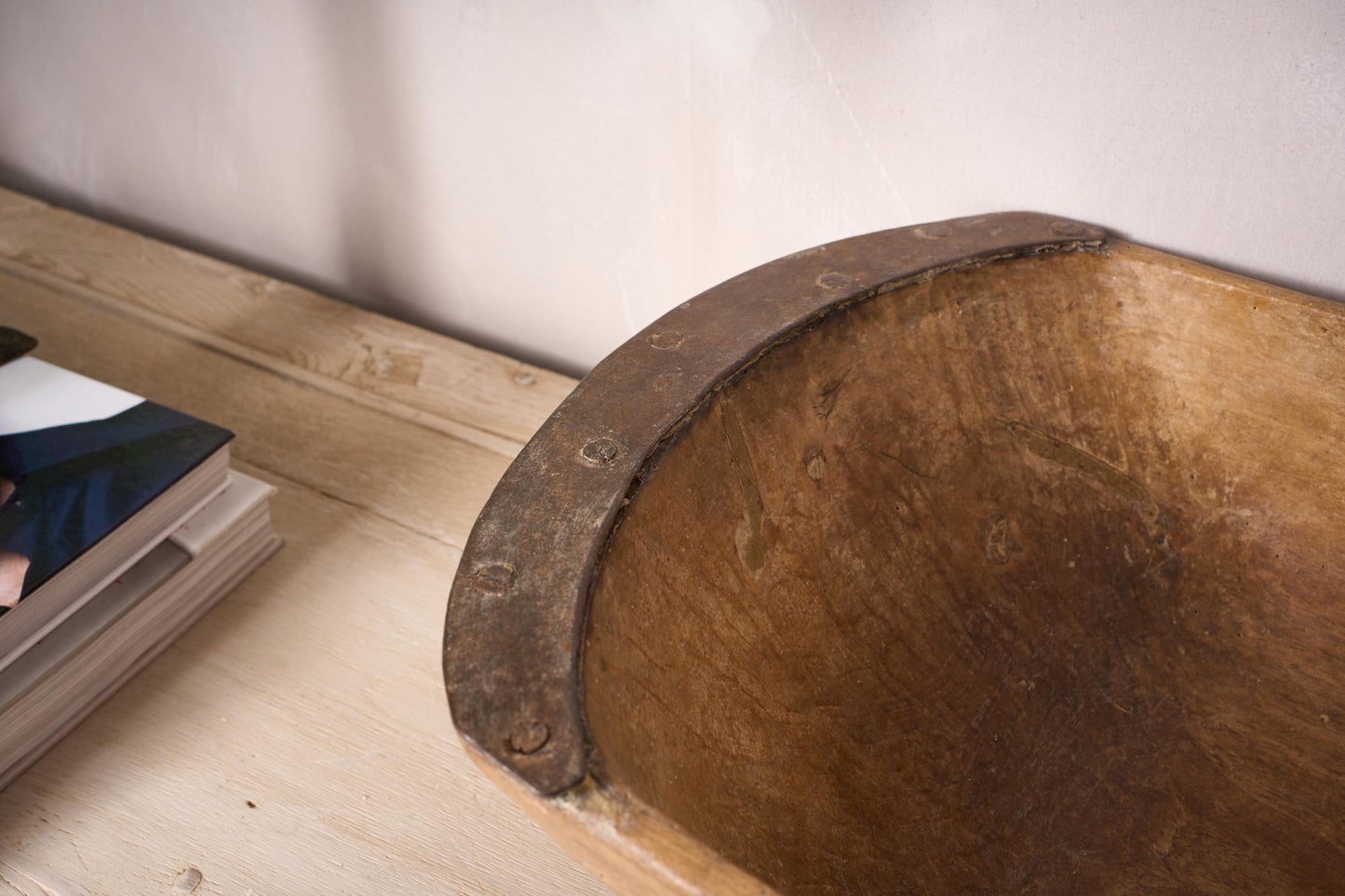 18th century English dough bowl