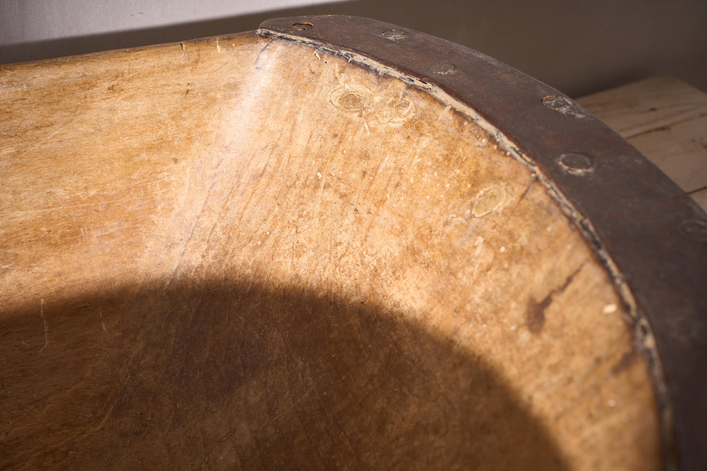 18th century English dough bowl