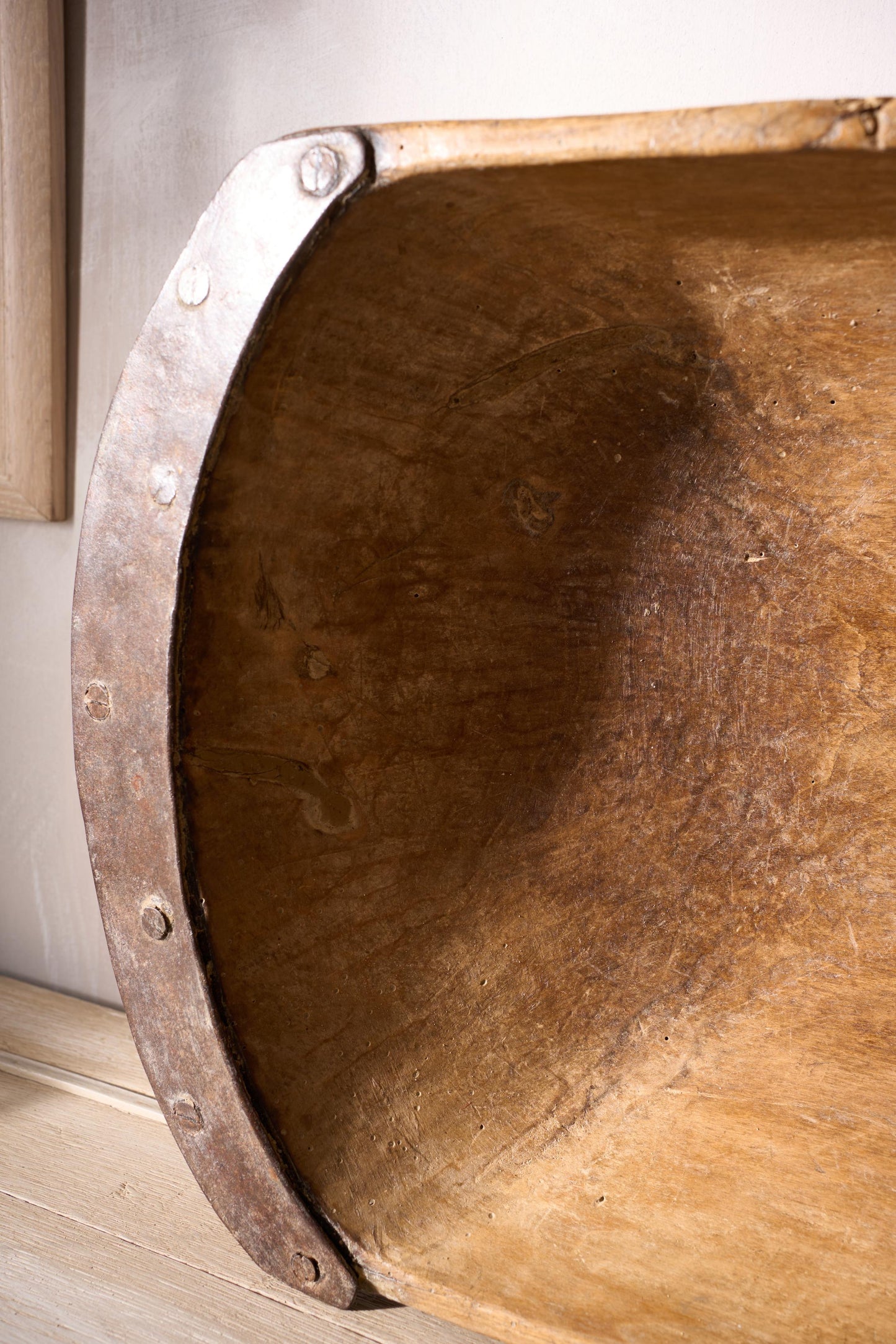 18th century English dough bowl