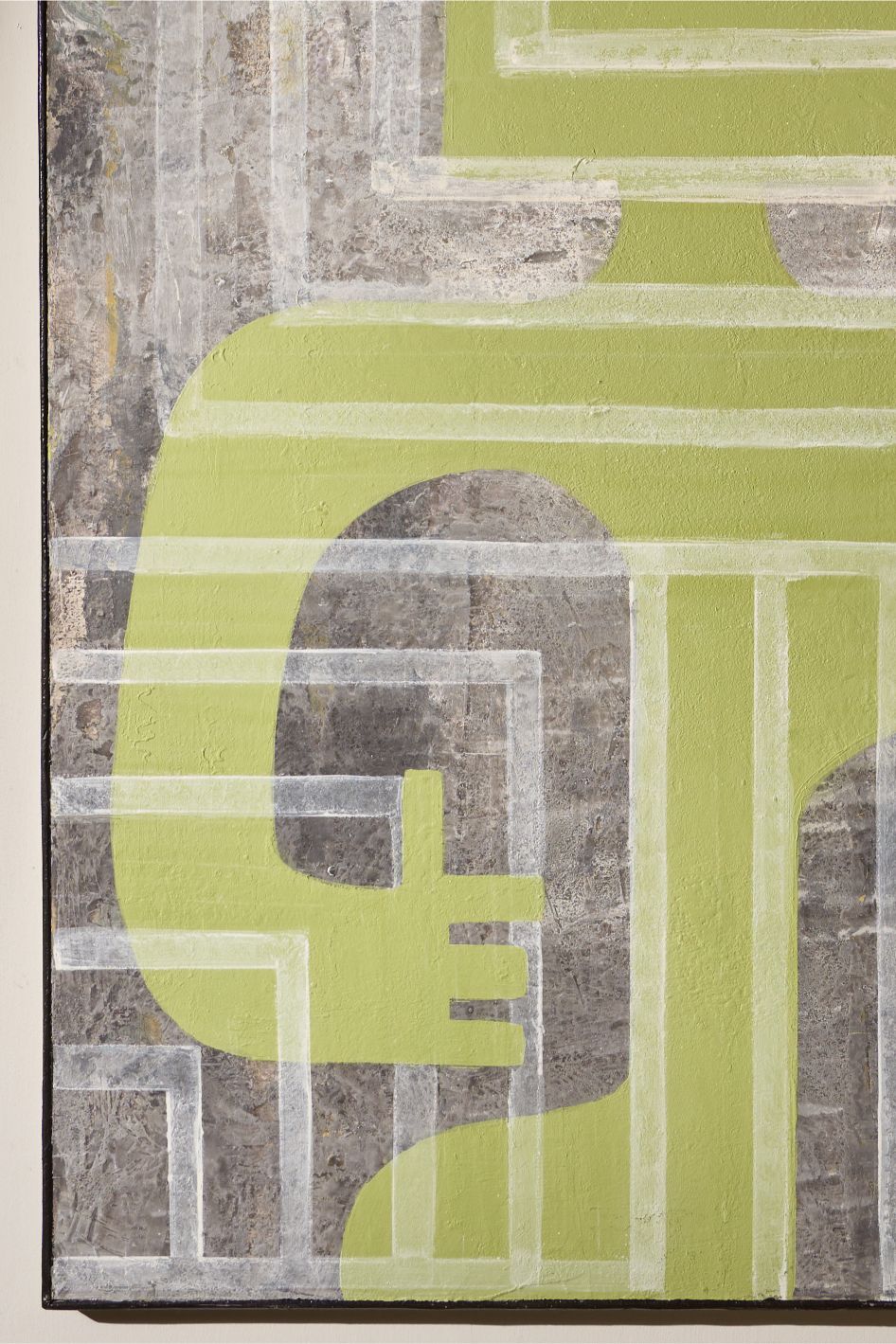 Large modern abstract painting on board by Sylvia Ortega - 004 - TallBoy Interiors