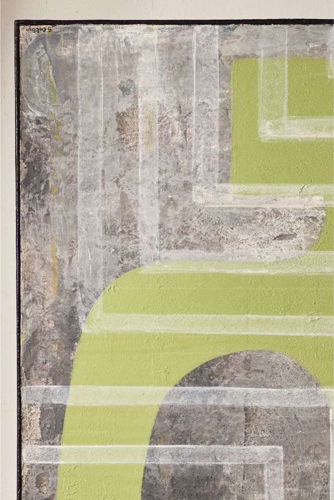 Large modern abstract painting on board by Sylvia Ortega - 004 - TallBoy Interiors
