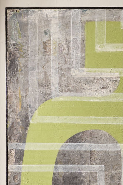 Large modern abstract painting on board by Sylvia Ortega - 004 - TallBoy Interiors