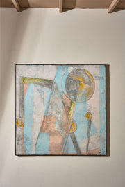 Large modern abstract painting on board by Sylvia Ortega - 006 - TallBoy Interiors