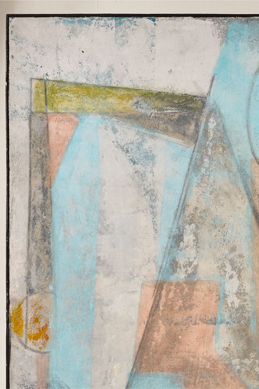 Large modern abstract painting on board by Sylvia Ortega - 006 - TallBoy Interiors