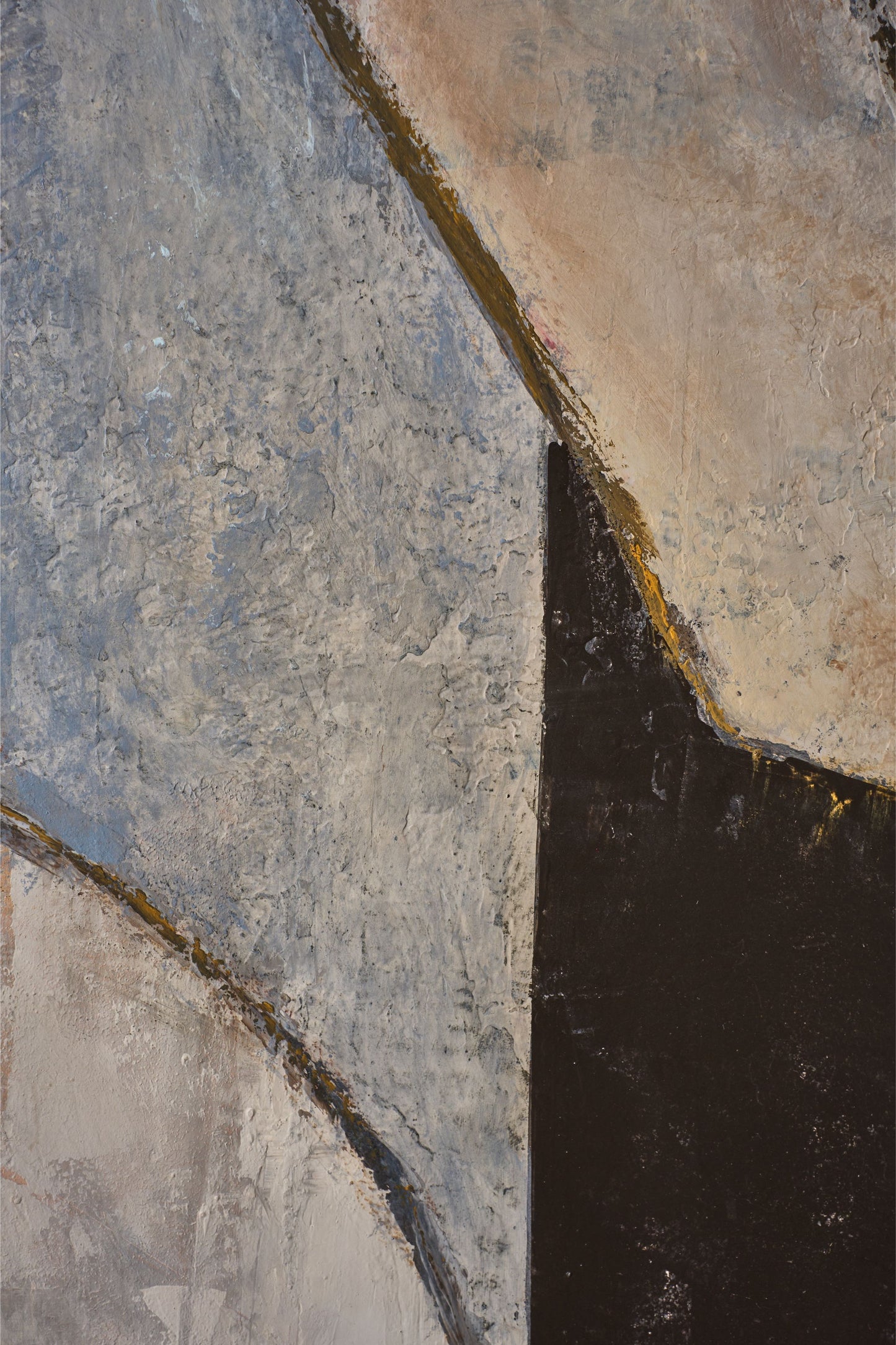 Large modern abstract painting on board by Sylvia Ortega - 007 - TallBoy Interiors