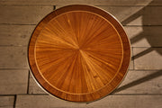 c.1900 Mahogany and brass Gueridon table by A Hugnet Paris - TallBoy Interiors