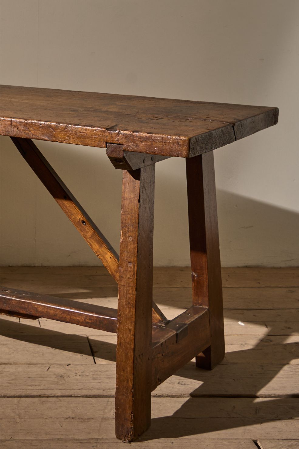 18th century Single plank walnut Spanish table - TallBoy Interiors