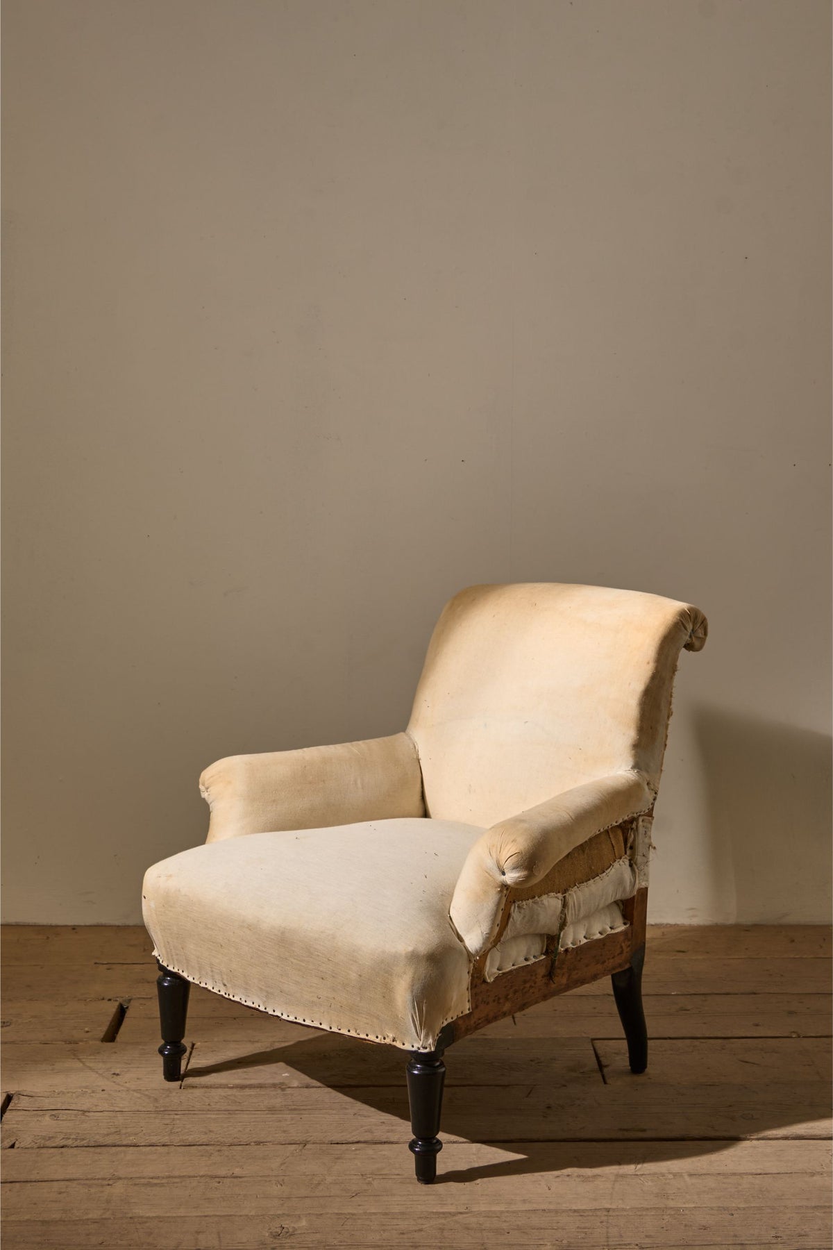 Napoleon III Scroll back armchair - TallBoy Interiors