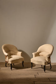 Pair of Napoleon III tub chairs - TallBoy Interiors