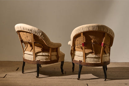 Pair of Napoleon III tub chairs - TallBoy Interiors