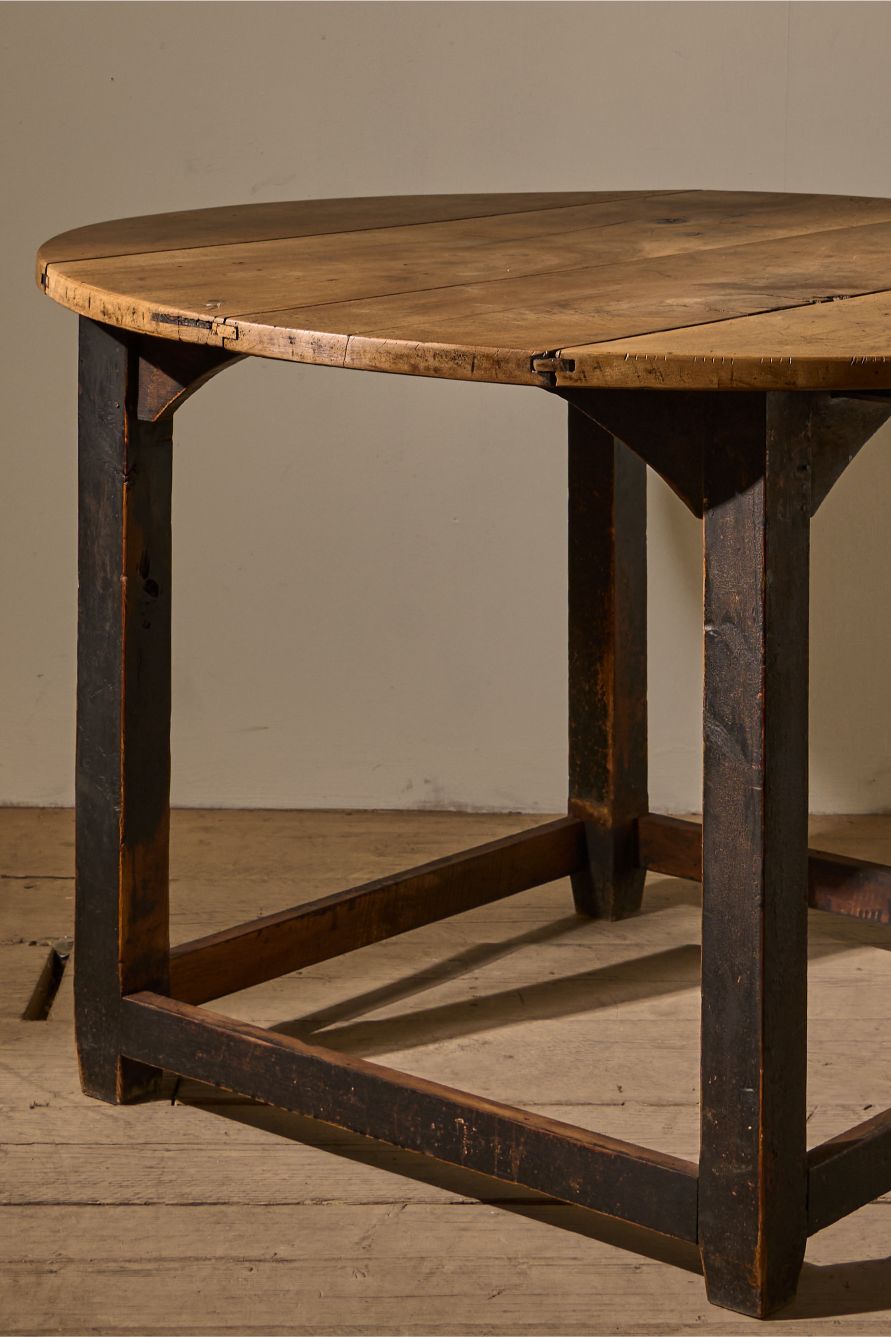 19th Century Spanish walnut circular centre table - TallBoy Interiors