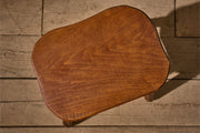 Mid 20th century solid teak stool - Rectangle - TallBoy Interiors