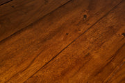 c.1900 Solid oak French oval dining table - TallBoy Interiors