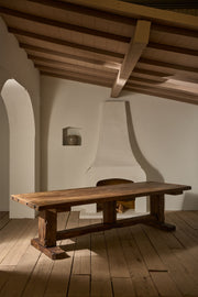 19th Century solid oak monastery table - TallBoy Interiors