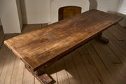 19th Century solid oak monastery table - TallBoy Interiors