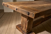 19th Century solid oak monastery table - TallBoy Interiors