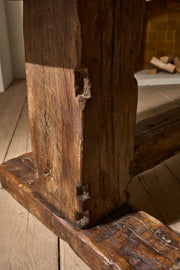 19th Century solid oak monastery table - TallBoy Interiors