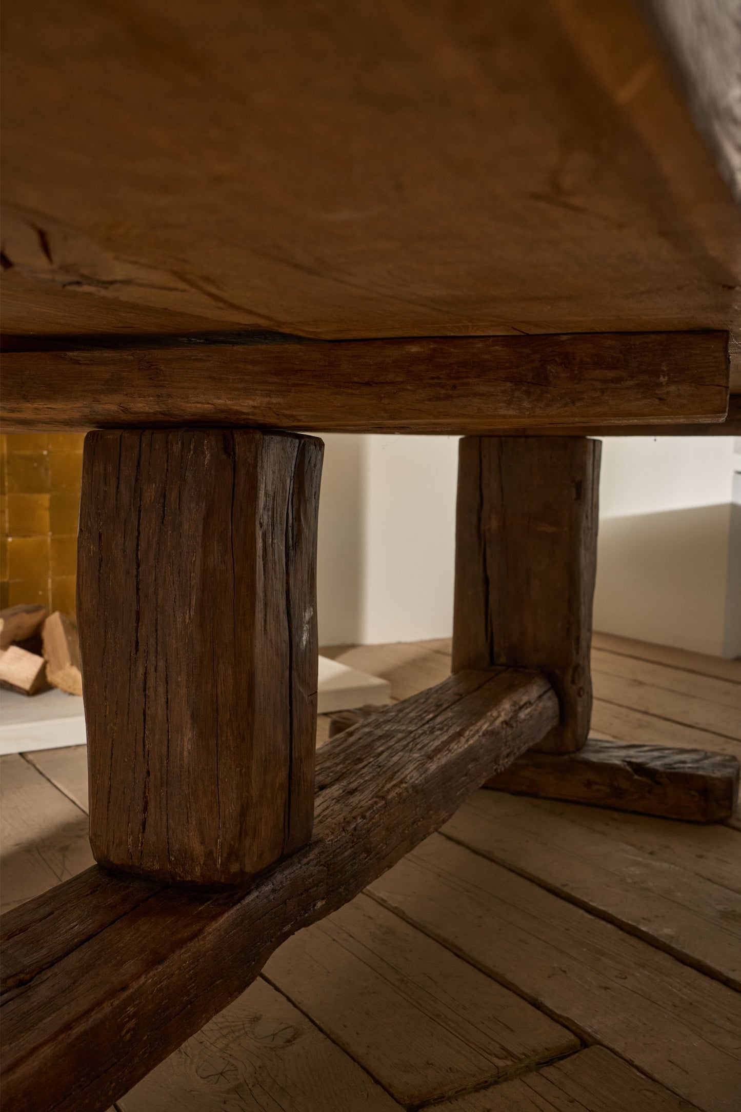 19th Century solid oak monastery table - TallBoy Interiors