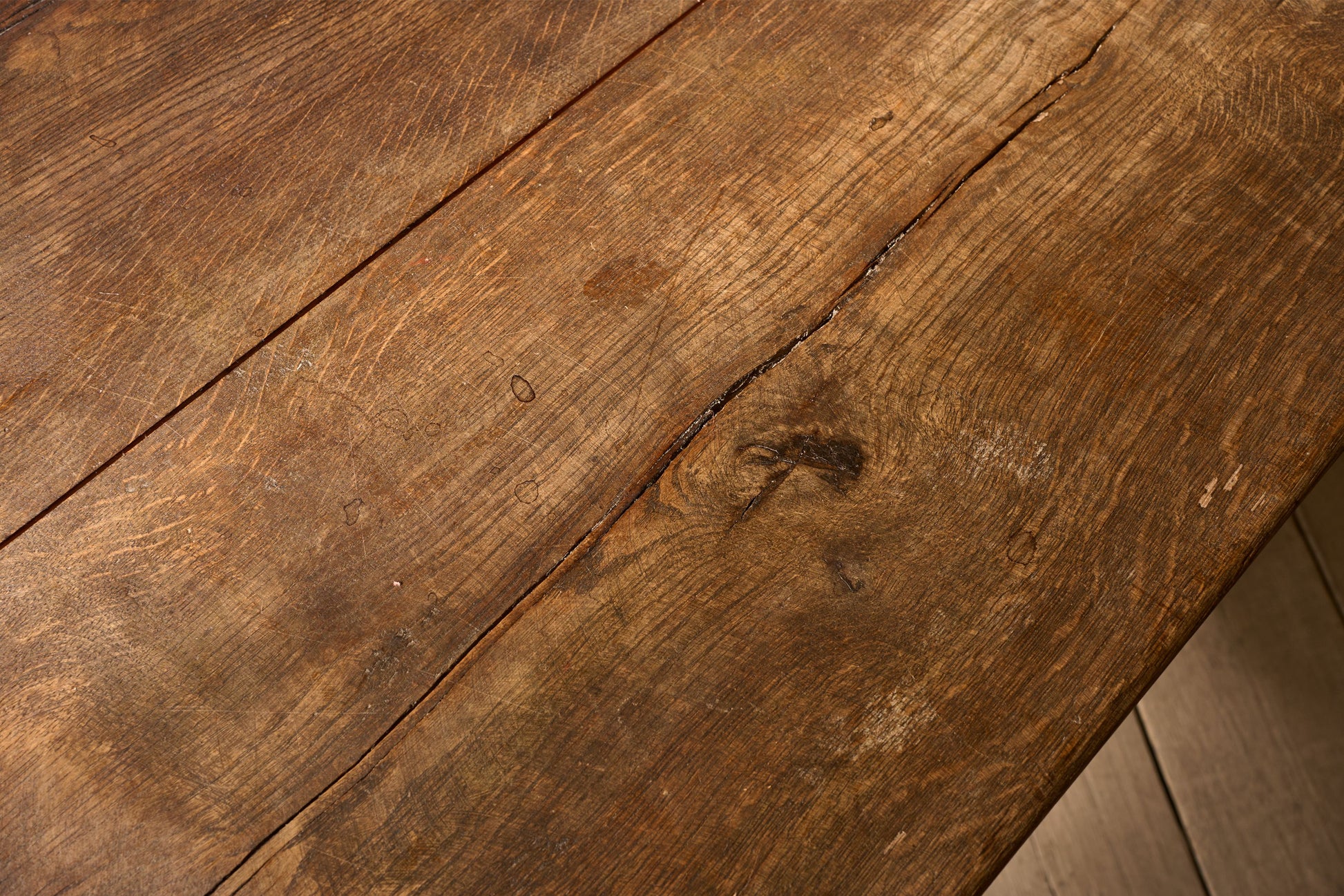 19th Century solid oak monastery table - TallBoy Interiors