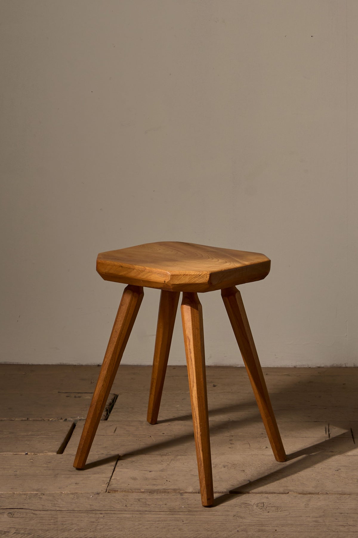 20th Century stain birch solid wood stool - TallBoy Interiors